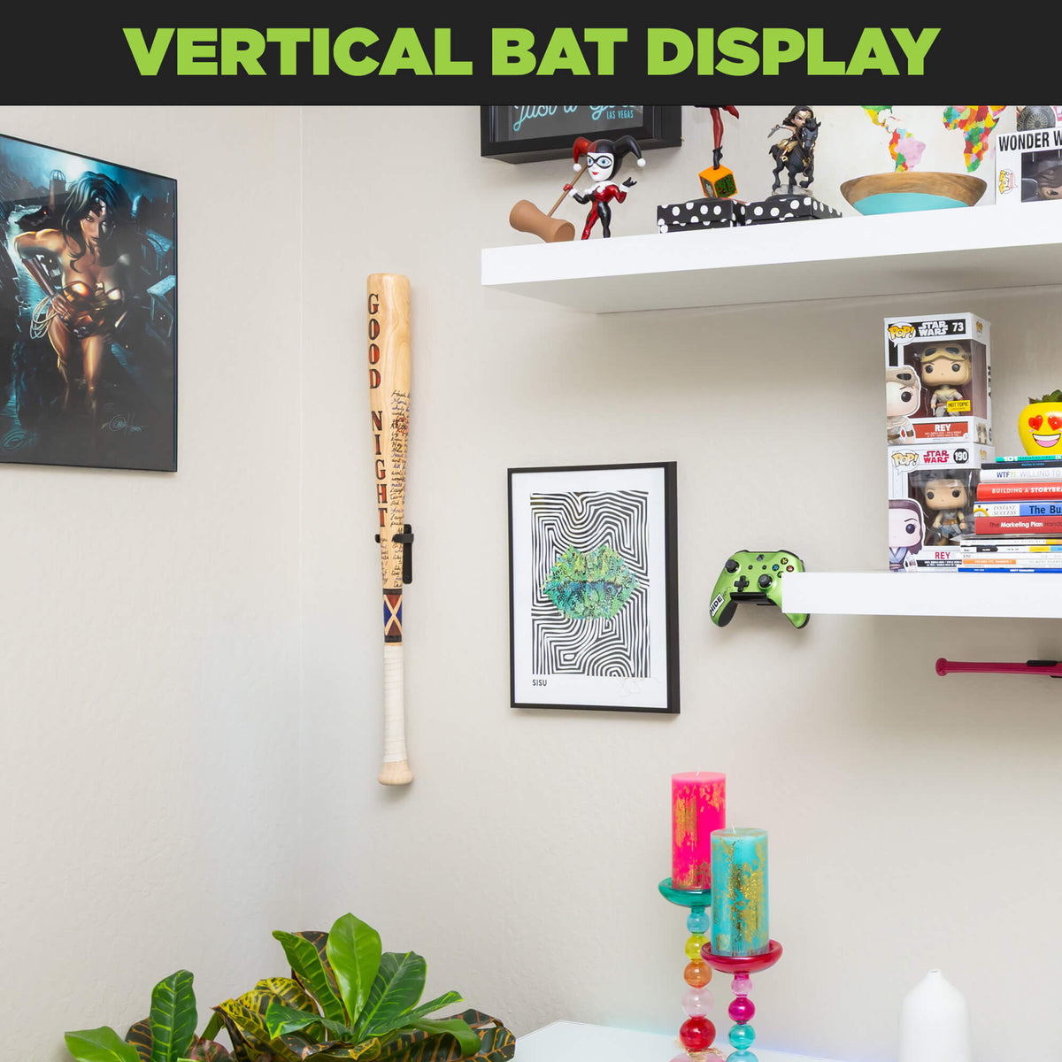 HIDEit VBat Pro | Vertical Baseball Bat Wall Mount – BATS ON DECK