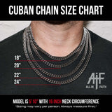 Silver Cuban Link Chain | 8mm | Stainless Steel
