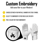 Winder Series Batting Gloves - Royal & White