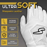 Sting Squad Batting Gloves - Columbia/White & Graphite