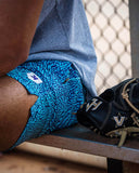 Aqua/Purple Elephant Print Training Shorts