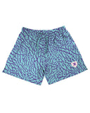 Aqua/Purple Elephant Print Training Shorts